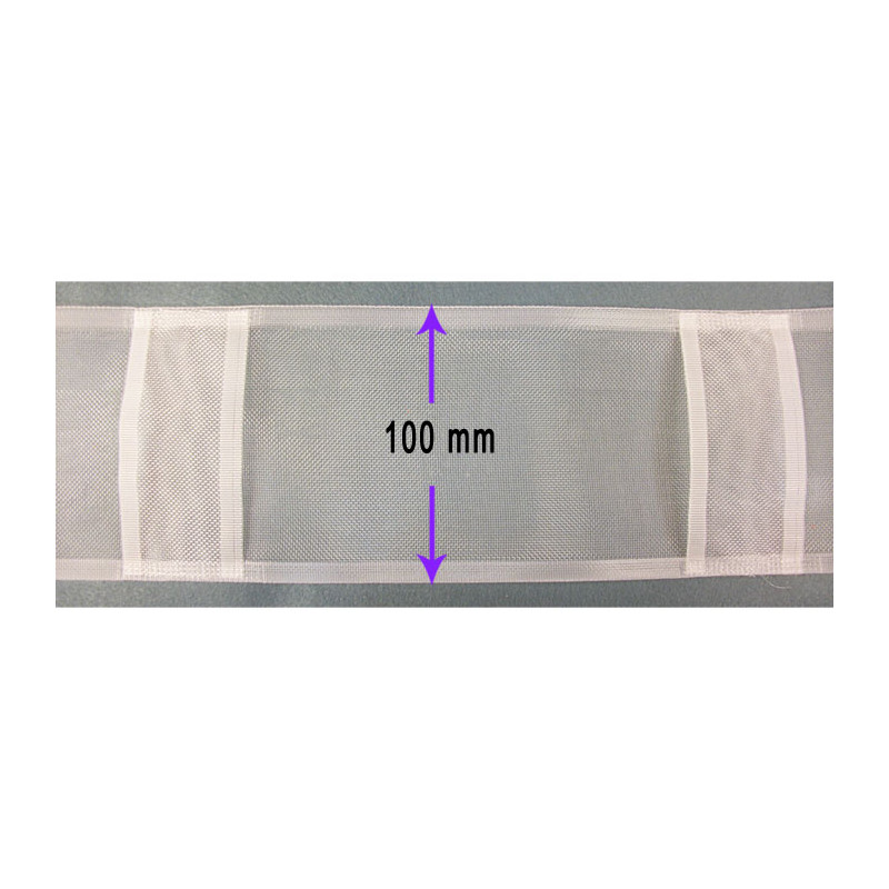Ruban transparent à passants cachés 100 mm pour tête de rideau