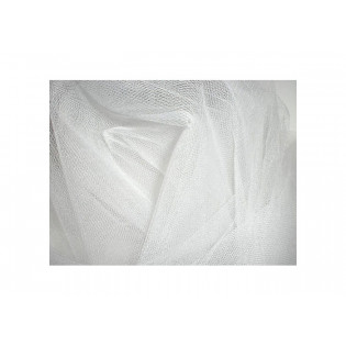 Tissu tulle rigide blanc au mètre