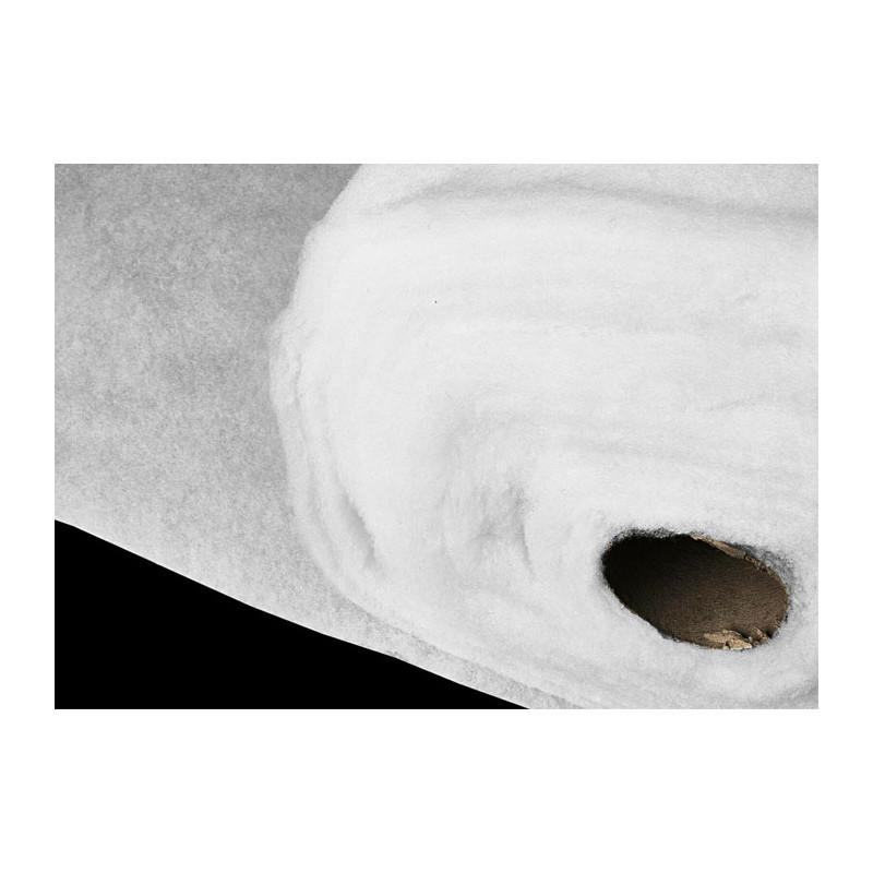 Tissu molleton blanc grande largeur 100% coton