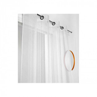 Voilage RAYURE OMBREE 155x280 cm Col.10 blanc