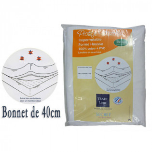 Alèse protège matelas imperméable forme housse bonnet 40 cm