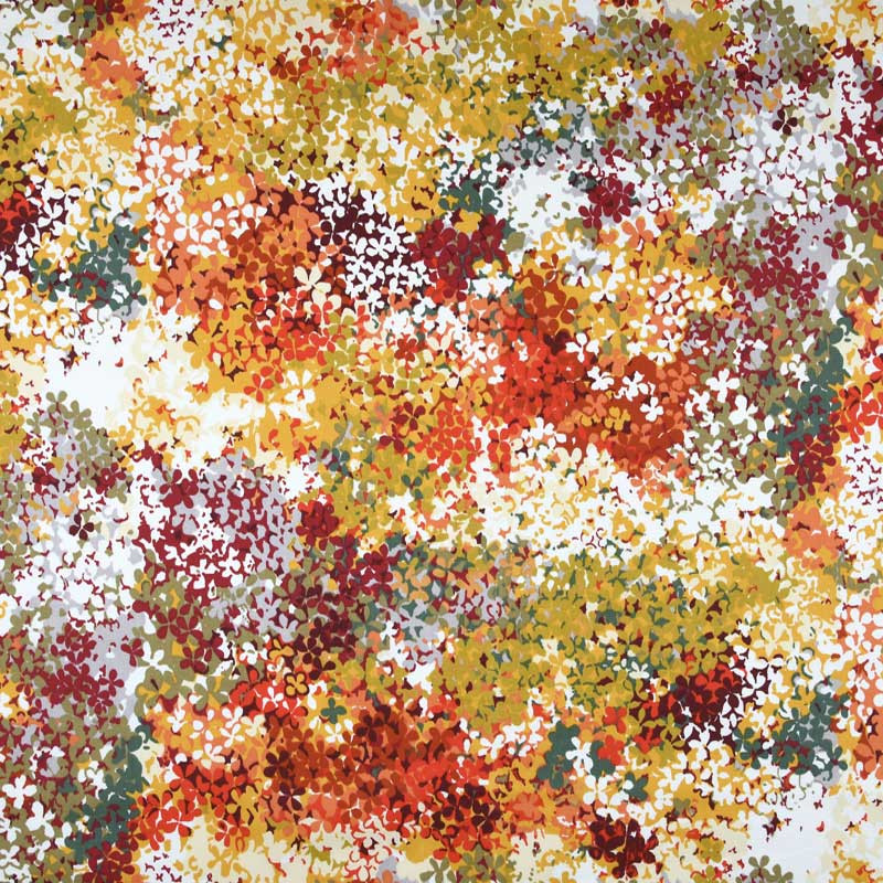 Tissu coton enduit AZALEE floral multicolore