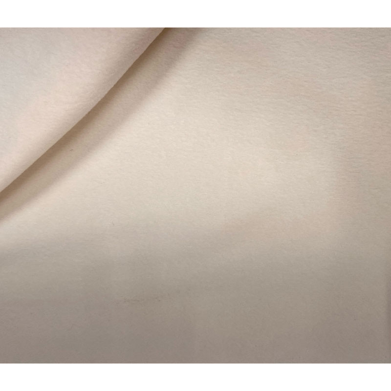 Tissu polaire polyester uni écru laize 150 cm