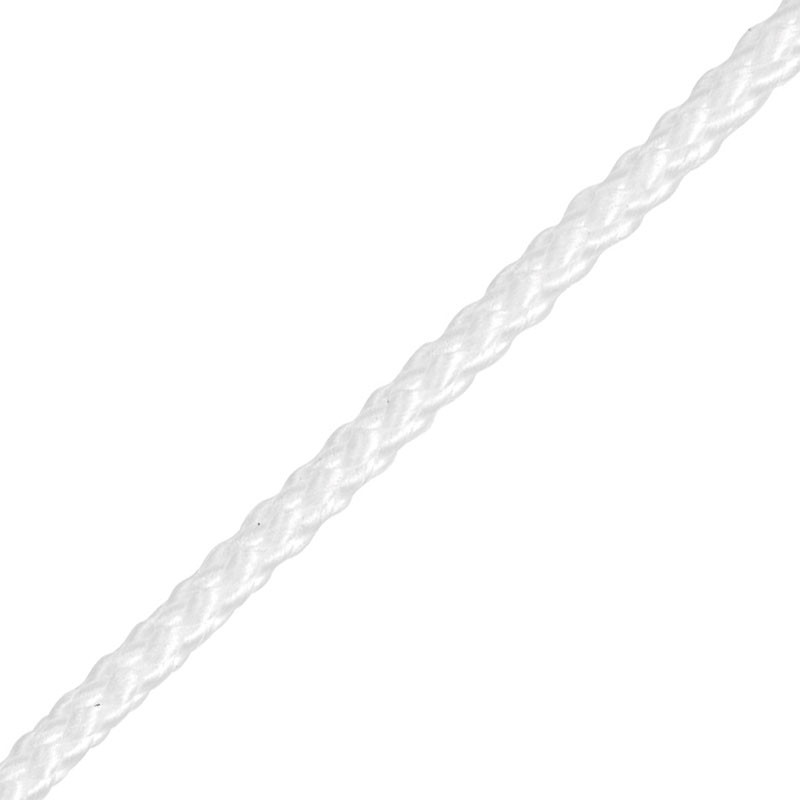 Cordon de tirage 3 mm blanc pour tringle à rideau vendu au mètre