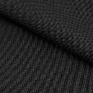Tissu Laurent Corneil noir 1/2 natté 100% coton 220 gr/m2 laize 280 cm