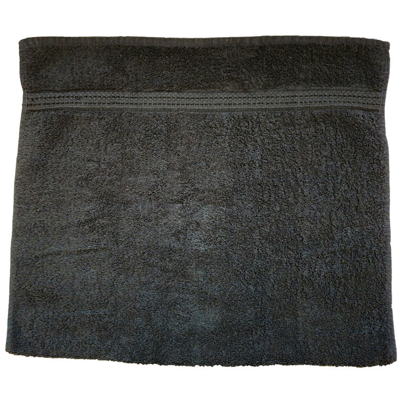Serviette coton éponge noire 40x85 cm 1er Prix