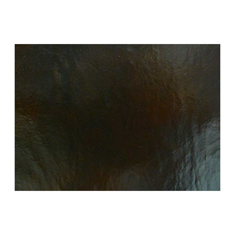 Tissu simili cuir vieilli CHESTERFIELD marron foncé