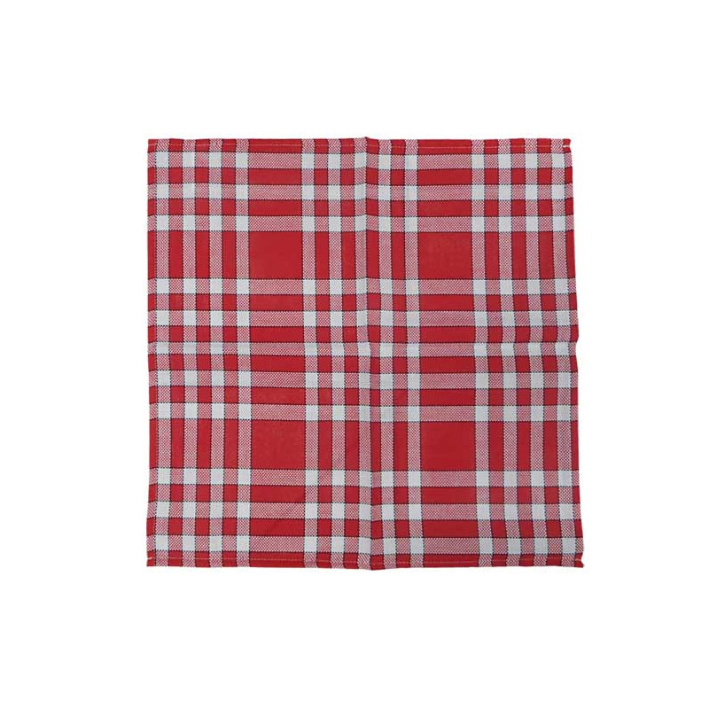 Serviette de table NORMANDE 45x45 cm vichy rouge et blanc