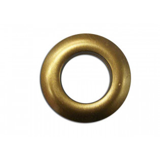 Oeillet plastique rond clipsable bronze diamètre intérieur 25mm